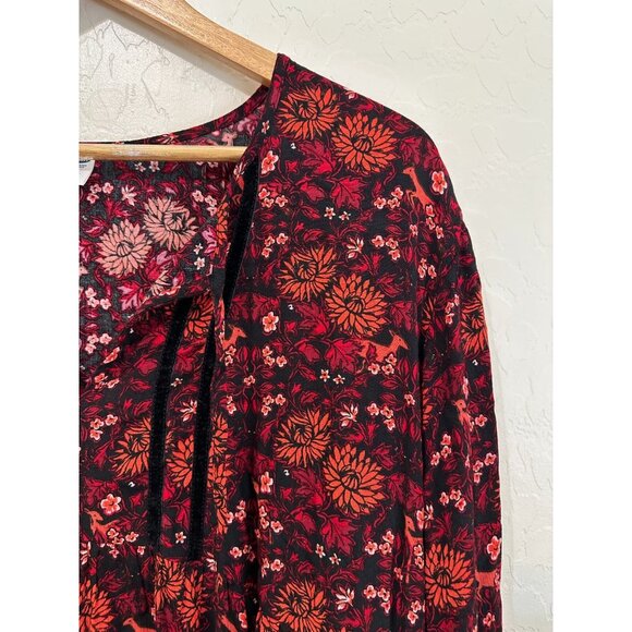 Old Navy Womans Dress Size 2X Boho Western Festival Peasant Floral Cottagecore - Picture 4 of 12